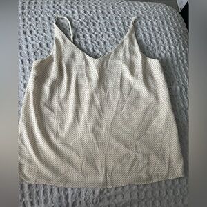 Banana Republic Cream Polka Dot Camisole